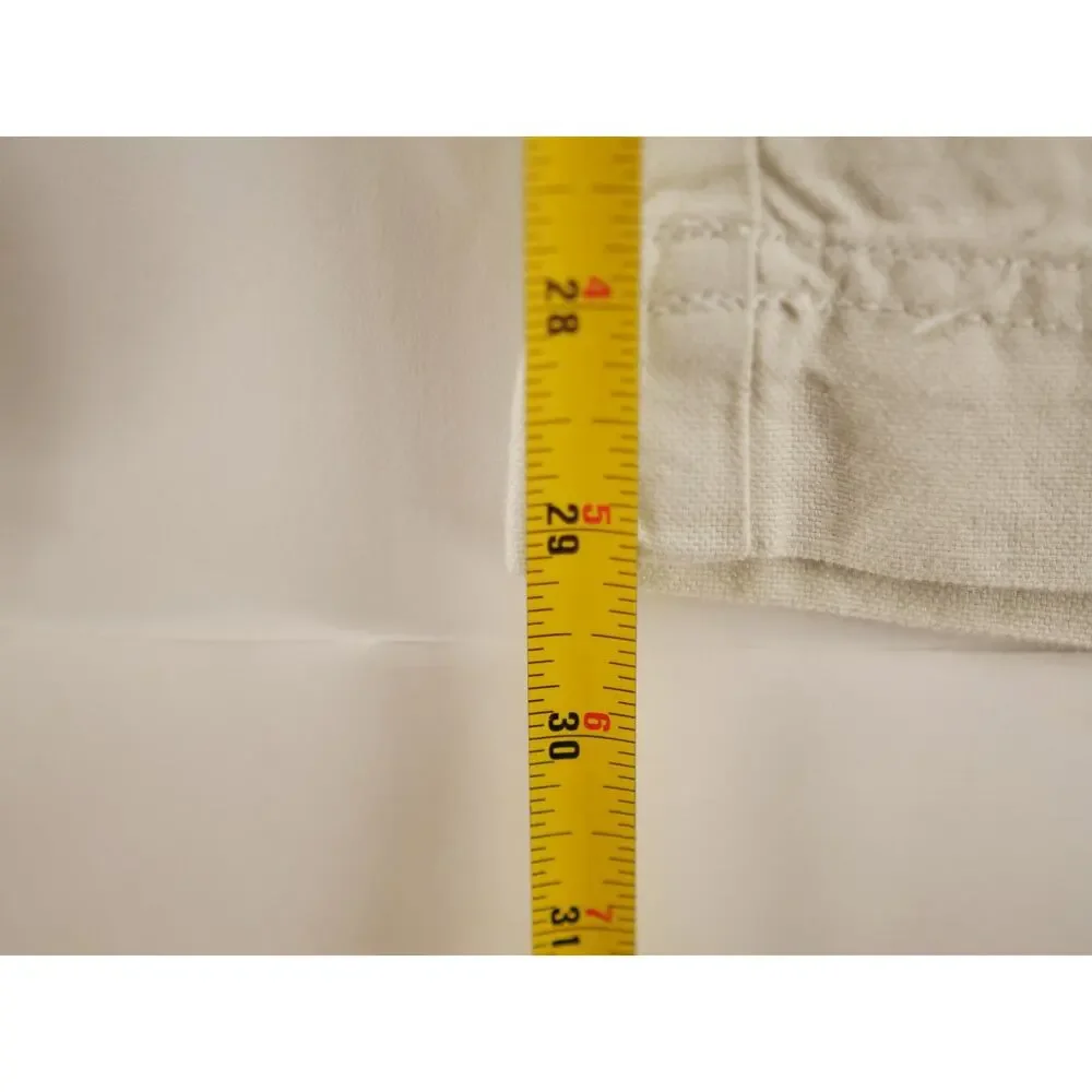 JCrew Men's 34x30 Stone Linen Blend Broken-In Bootcut Pants Chinos NWT